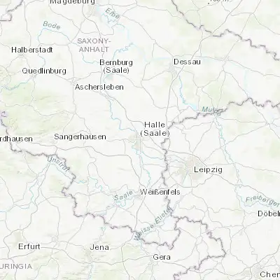 Map showing location of Halle (Saale) (51.481580, 11.979470)
