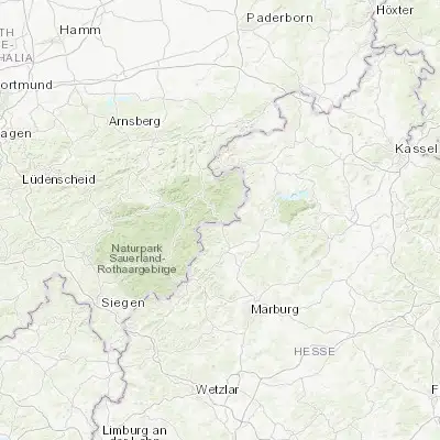 Map showing location of Hallenberg (51.111150, 8.620080)