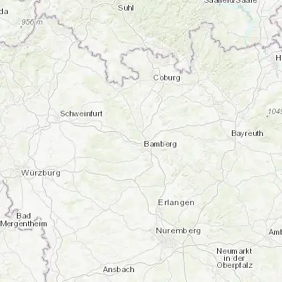 Map showing location of Hallstadt (49.929010, 10.875390)