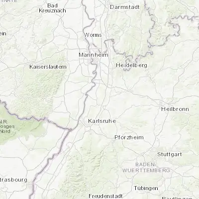 Map showing location of Hambrücken (49.190000, 8.540560)
