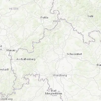 Map showing location of Hammelburg (50.116330, 9.891430)