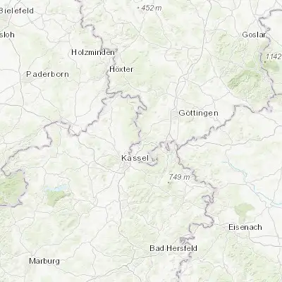 Map showing location of Hannoversch Münden (51.415050, 9.650460)
