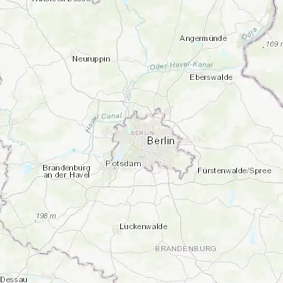Map showing location of Hansaviertel (52.518530, 13.341780)