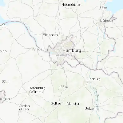Map showing location of Harburg (53.460570, 9.983880)