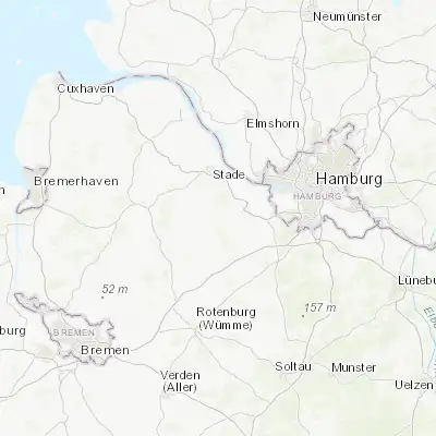 Map showing location of Harsefeld (53.453990, 9.502970)