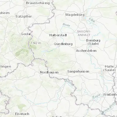 Map showing location of Harzgerode (51.641890, 11.143300)
