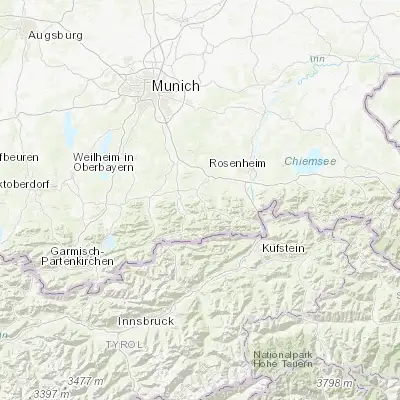 Map showing location of Hausham (47.746600, 11.840690)