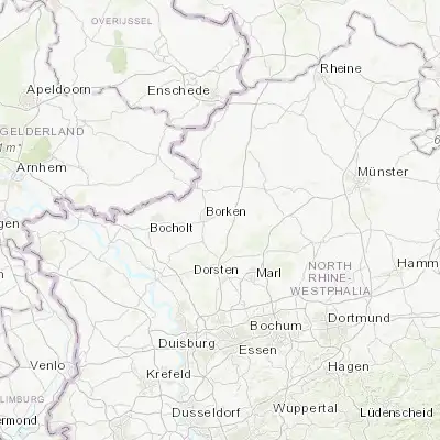 Map showing location of Heiden (51.833330, 6.933330)