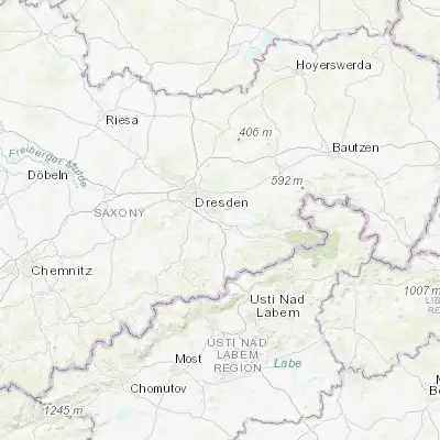 Map showing location of Heidenau (50.972210, 13.867410)
