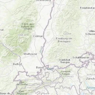 Map showing location of Heitersheim (47.874680, 7.657210)