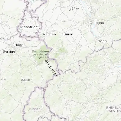 Map showing location of Hellenthal (50.483330, 6.433330)