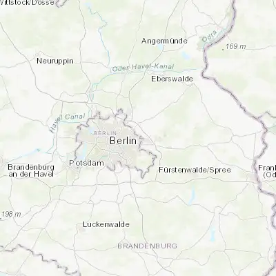 Map showing location of Hellersdorf (52.533190, 13.608800)