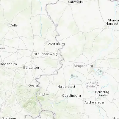 Map showing location of Helmstedt (52.227900, 11.009850)
