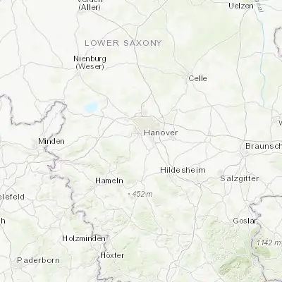Map showing location of Hemmingen (52.314250, 9.723590)