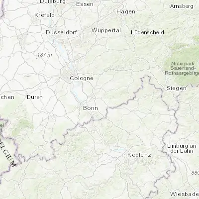 Map showing location of Hennef (50.775550, 7.283080)