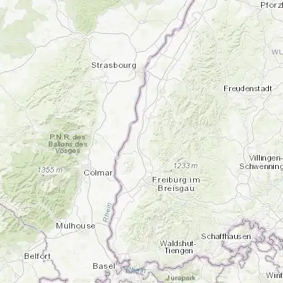 Map showing location of Herbolzheim (48.218840, 7.777460)