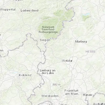 Map showing location of Herborn (50.681350, 8.303690)