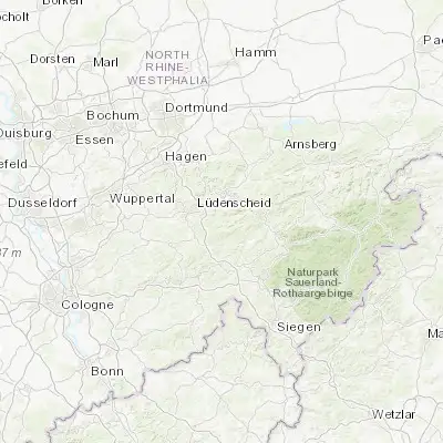 Map showing location of Herscheid (51.179010, 7.743550)