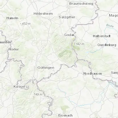 Map showing location of Herzberg am Harz (51.655460, 10.339380)