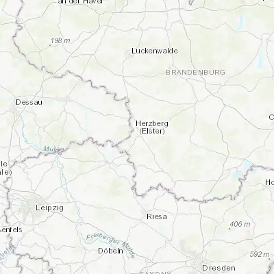 Map showing location of Herzberg (51.686920, 13.220160)