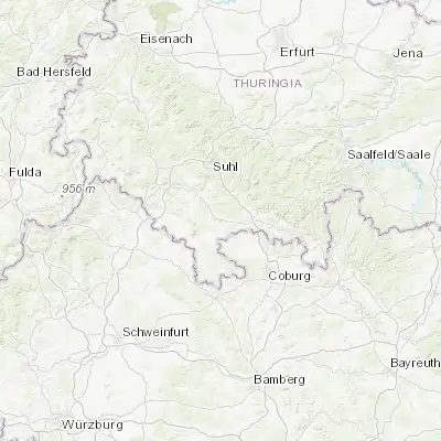 Map showing location of Hildburghausen (50.425530, 10.731840)