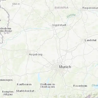 Map showing location of Hilgertshausen-Tandern (48.429600, 11.354280)