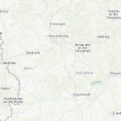 Map showing location of Hilpoltstein (49.190470, 11.190600)