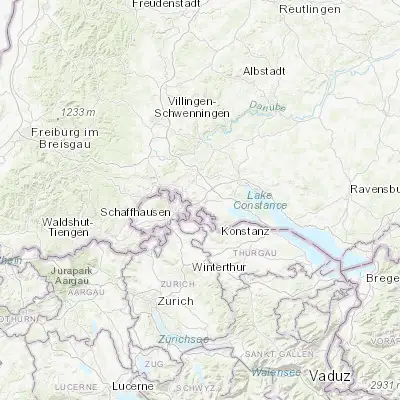 Map showing location of Hilzingen (47.766670, 8.783330)