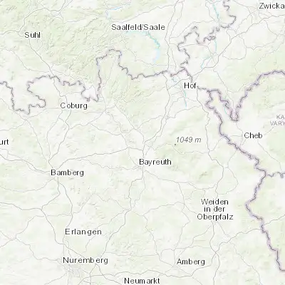 Map showing location of Himmelkron (50.066670, 11.600000)