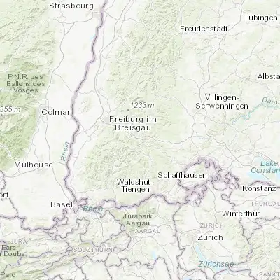 Map showing location of Hinterzarten (47.902760, 8.107010)