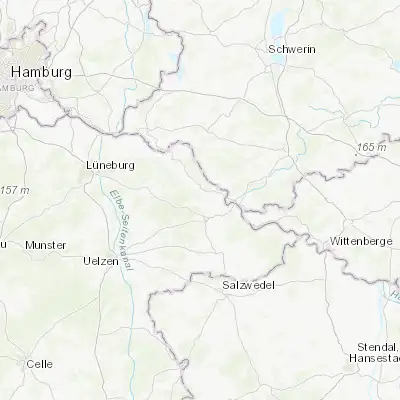 Map showing location of Hitzacker (53.152540, 11.044180)
