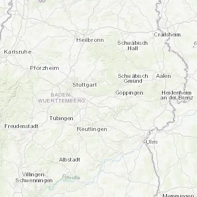 Map showing location of Hochdorf (48.692830, 9.464940)