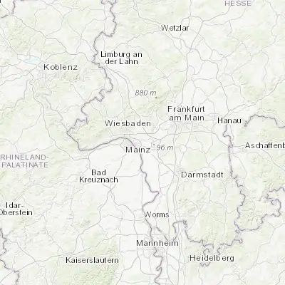Map showing location of Hochheim am Main (50.014360, 8.352180)