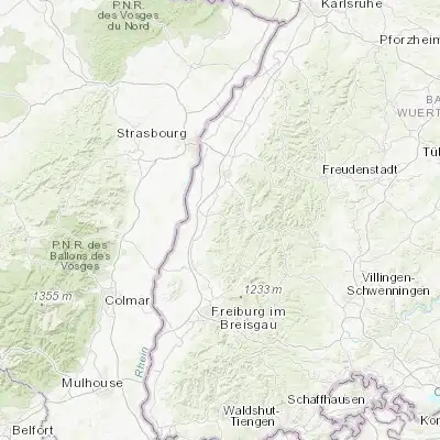 Map showing location of Hohberg (48.322700, 7.899720)