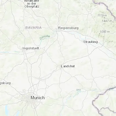Map showing location of Hohenthann (48.661150, 12.092510)