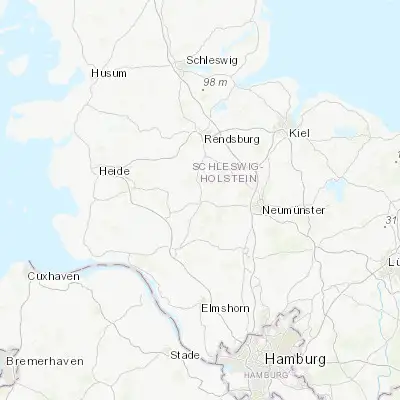 Map showing location of Hohenwestedt (54.088860, 9.653590)