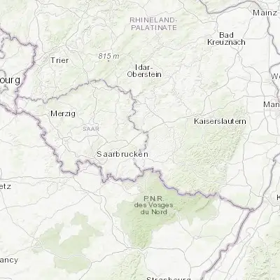 Map showing location of Homburg (49.326370, 7.338670)