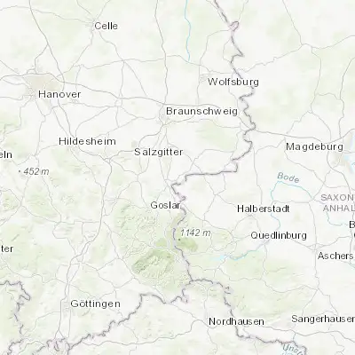 Map showing location of Hornburg (52.030950, 10.604900)