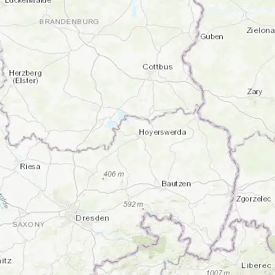 Map showing location of Hoyerswerda (51.437870, 14.235490)