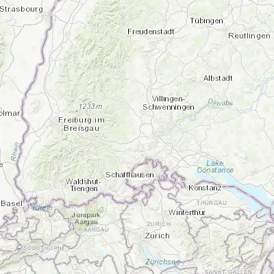 Map showing location of Hüfingen (47.925430, 8.488310)