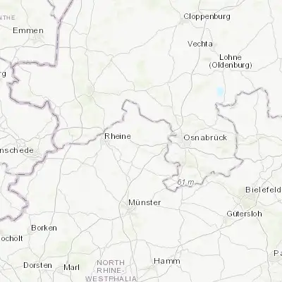 Map showing location of Ibbenbüren (52.279640, 7.714570)