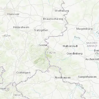 Map showing location of Ilsenburg (51.866950, 10.678170)