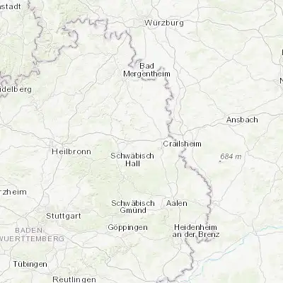 Map showing location of Ilshofen (49.170150, 9.918250)