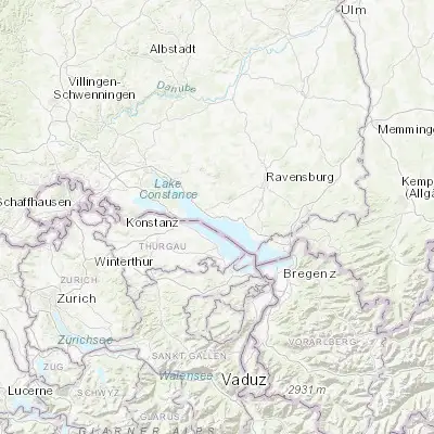 Map showing location of Immenstaad am Bodensee (47.666670, 9.366670)