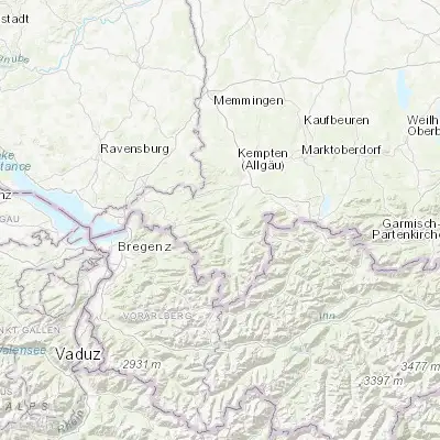 Map showing location of Immenstadt im Allgäu (47.559960, 10.213940)