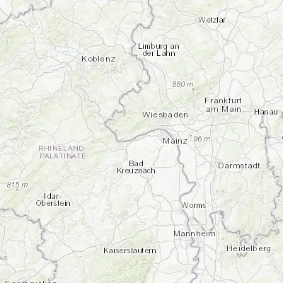 Map showing location of Ingelheim am Rhein (49.970780, 8.058830)