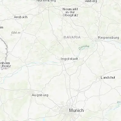 Map showing location of Ingolstadt (48.765080, 11.423720)