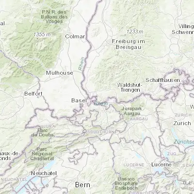 Map showing location of Inzlingen (47.588510, 7.690940)
