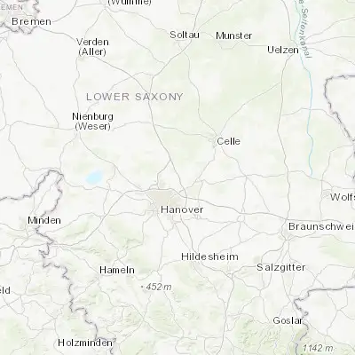 Map showing location of Isernhagen Farster Bauerschaft (52.470930, 9.841790)