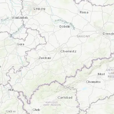 Map showing location of Jahnsdorf (50.745090, 12.854140)